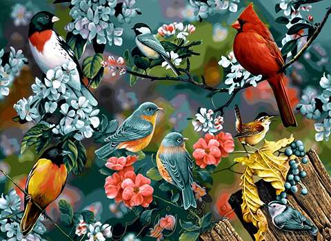 تابلو فرش پرندگان همراه با توضیحات کامل و آشنایی