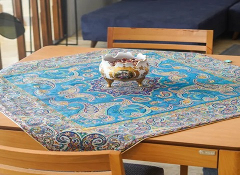 رومیزی ترمه تهران همراه با توضیحات کامل و آشنایی