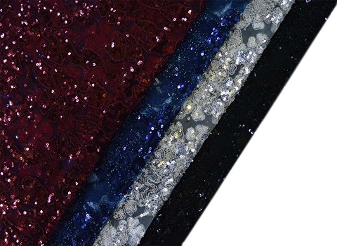 خرید عمده پارچه مجلسی گیپور پولکی با بهترین شرایط