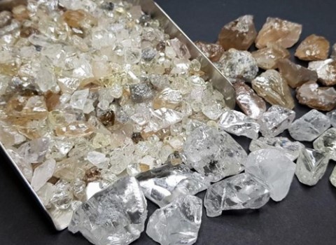 الماس خام کدر طبیعی تراش نخورده کد 13