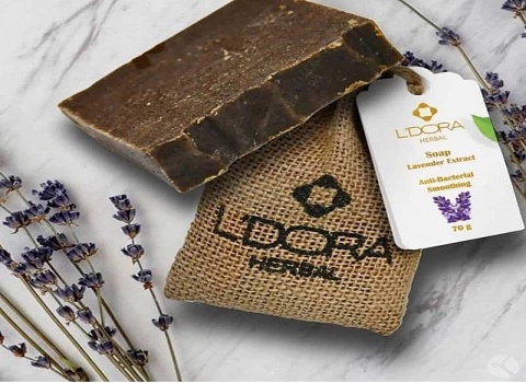 صابون اسطوخودوس لدورا قهوه ای لایه بردار کد 39