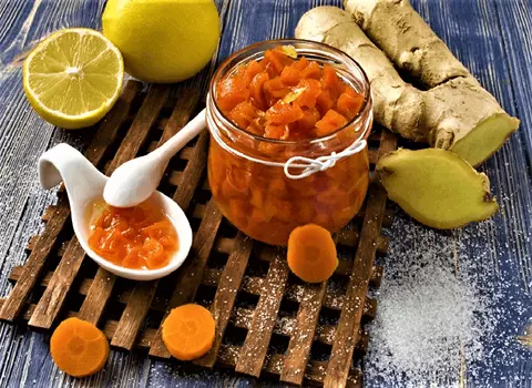 مربای هویج ژله ای زعفرانی در همدان کد 24