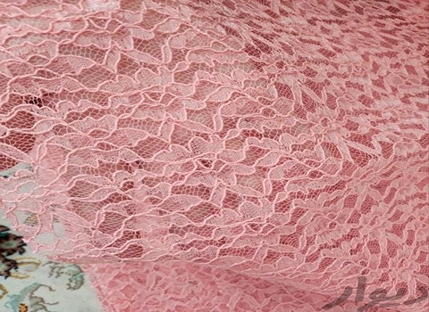 قیمت و خرید پارچه گیپور مجلسی صورتی با مشخصات کامل