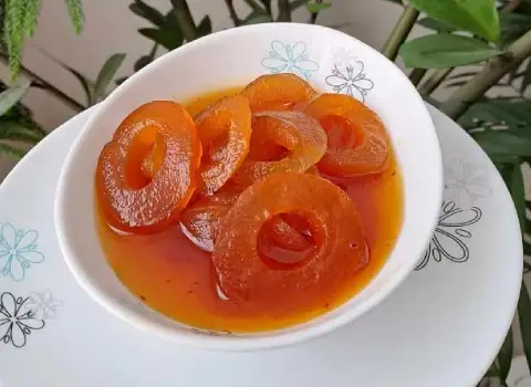 مربای سیب زرد با پوست ساده حلقه ای در قم کد 08