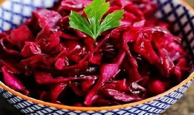 ترشی کلم قرمز و لبو فوری خانگی عمده کد 19