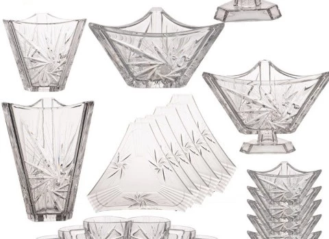 ظروف بلور بامتی شفاف درجه یک کد 32