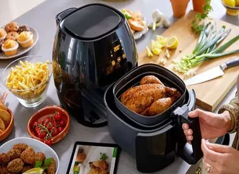 قیمت و خرید سرخ کن بدون روغن ظرف استیل با مشخصات کامل