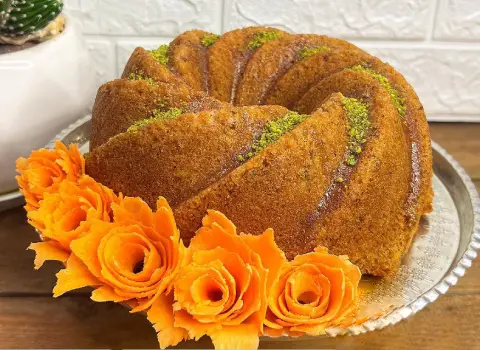 دستور طرز تهیه کیک هویج مجلسی برای 10 نفر