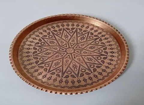 قیمت و خرید سینی مسی چای با مشخصات کامل