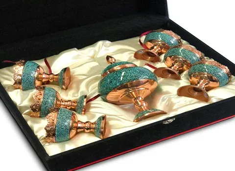 خرید عمده ست آجیل خوری مسی با بهترین شرایط