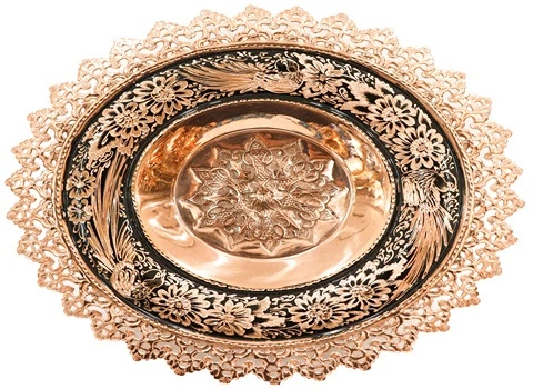 راهنمای خرید شیرینی خوری مسی مدل الماس تراش با شرایط ویژه و قیمت استثنایی