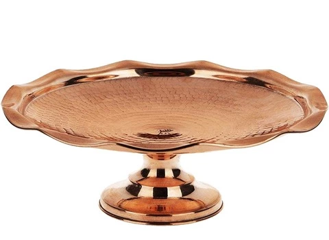 قیمت و خرید شیرینی خوری مسی پایه دار با مشخصات کامل