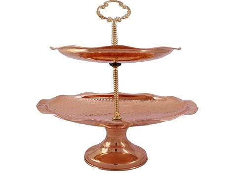 لیست قیمت شیرینی خوری مسی دو طبقه به صورت عمده و با صرفه