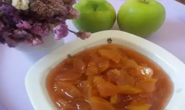 طرز تهیه مربای سیب زرد با پوست خانگی