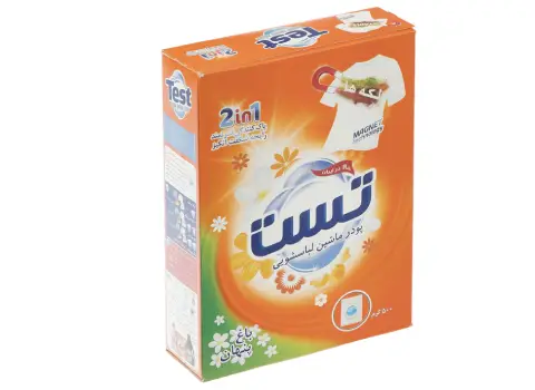 خرید عمده پودر ماشین لباسشویی تست با بهترین شرایط