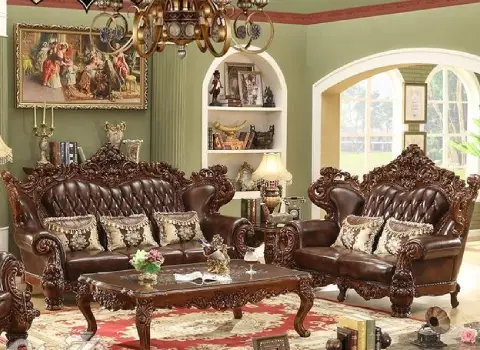 قیمت و خرید مبل سلطنتی چوبی قهوه ای با مشخصات کامل