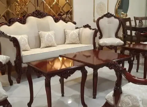 آموزش خرید مبل سلطنتی چوب راش قهوه ای صفر تا صد