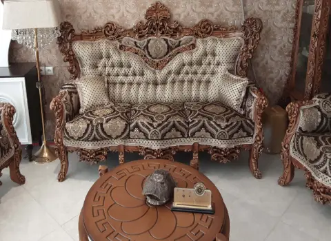 مبل سلطنتی چوب گردو کار دست همراه با توضیحات کامل و آشنایی