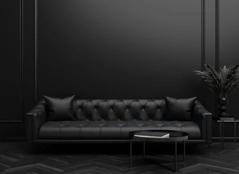 خرید عمده مبلمان راحتی چرم مشکی با بهترین شرایط