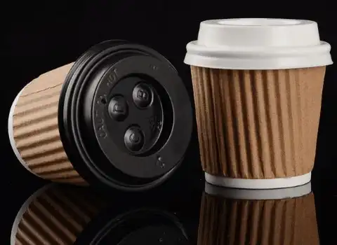 خرید عمده لیوان کاغذی دوجداره کرکره ای با بهترین شرایط