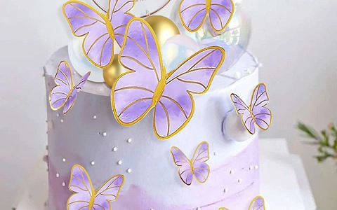 قیمت خرید عمده کیک دخترانه فانتزی بنفش ارزان و مناسب