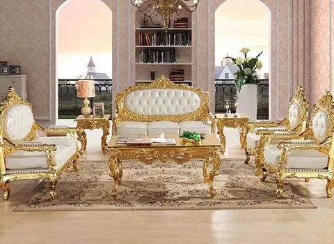 راهنمای خرید مبل سلطنتی طلایی جدید با شرایط ویژه و قیمت استثنایی