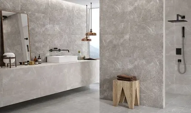 خرید عمده کاشی طرح سنگ سرویس بهداشتی با بهترین شرایط