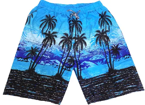 لیست قیمت شلوارک مردانه طرح هاوایی چند رنگ به صورت عمده و با صرفه