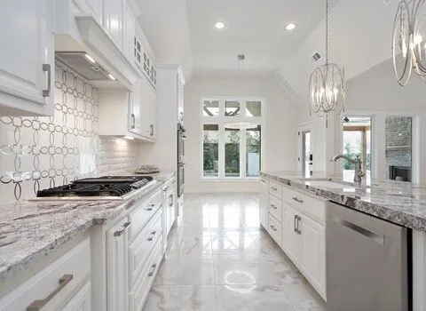 کاشی آشپزخانه سفید طوسی همراه با توضیحات کامل و آشنایی