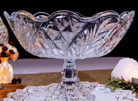 کاسه بزرگ بلور اصفهان همراه با توضیحات کامل و آشنایی