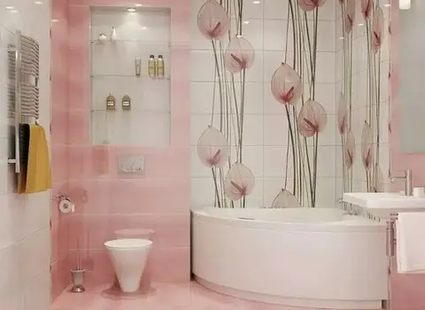 قیمت خرید عمده کاشی سرویس بهداشتی صورتی ارزان و مناسب