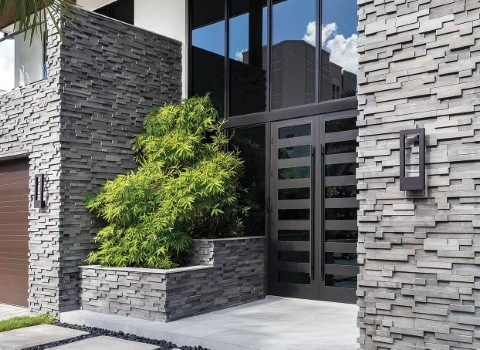 قیمت خرید عمده سنگ آنتیک کنار درب ورودی ارزان و مناسب