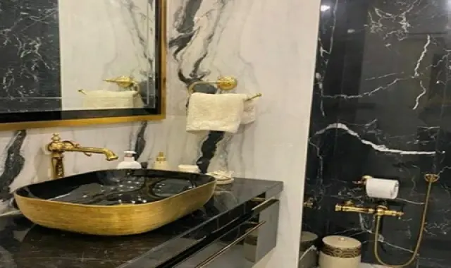 آموزش خرید کاشی دستشویی مشکی طلایی صفر تا صد