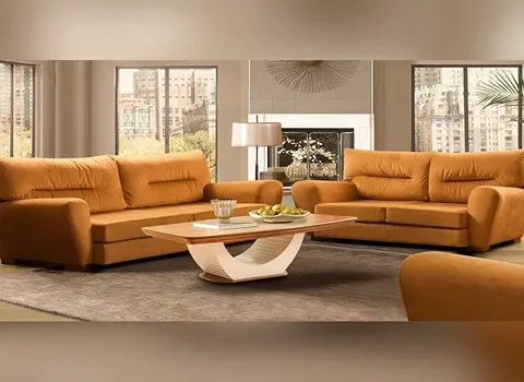 مبل راحتی رنگ شتری همراه با توضیحات کامل و آشنایی