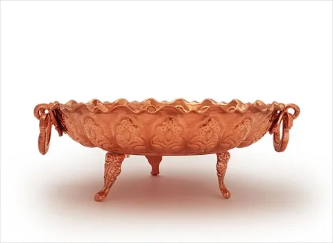 ظروف مسی پذیرایی پایه دار همراه با توضیحات کامل و آشنایی