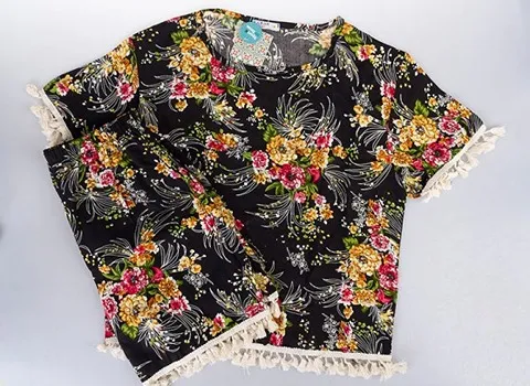 تیشرت نخی زنانه گلدار آشنایی صفر تا صد قیمت خرید عمده