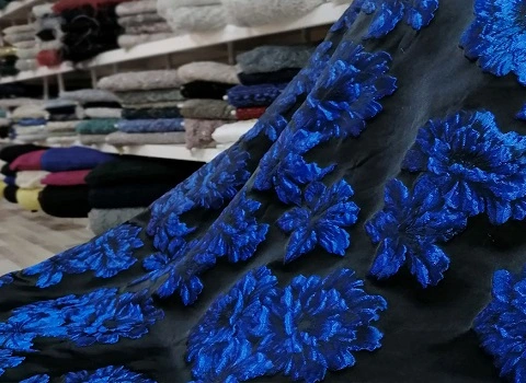 مشخصات پارچه ژاکارد ابی کاربنی و نحوه خرید عمده