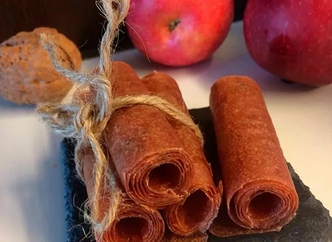 قیمت خرید عمده لواشک سیب قرمز ارزان و مناسب