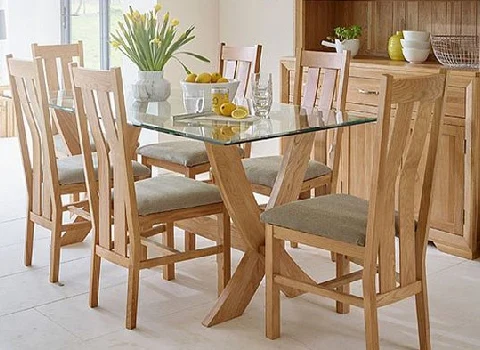 خرید عمده میز ناهار خوری چوبی شیشه ای با بهترین شرایط