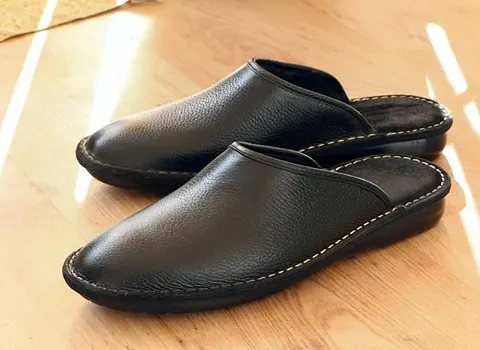 قیمت خرید عمده دمپایی جلو بسته چرم زنانه ارزان و مناسب