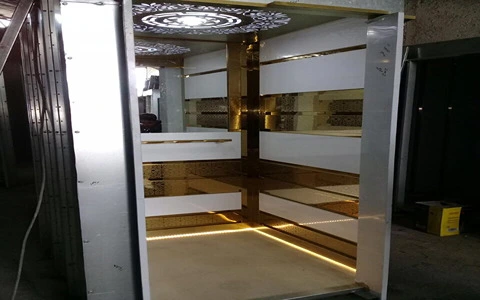 قیمت و خرید کابین آسانسور استیل دودی با مشخصات کامل