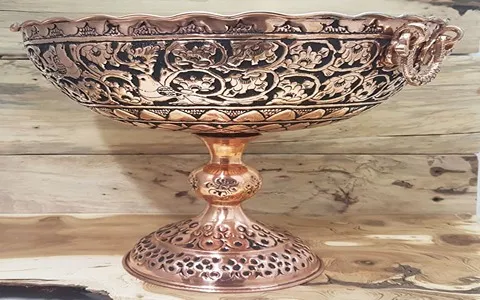 قیمت خرید عمده آجیل خوری مسی قلم کاری شده  ارزان و مناسب