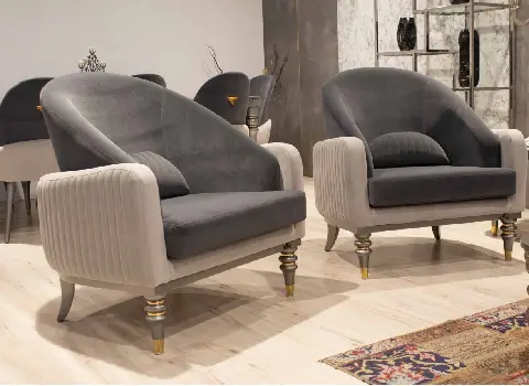 مشخصات مبل راحتی خاکستری و نحوه خرید عمده