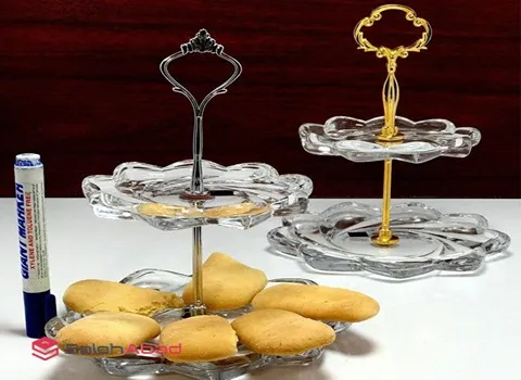 شیرینی خوری دوطبقه بلور همراه با توضیحات کامل و آشنایی