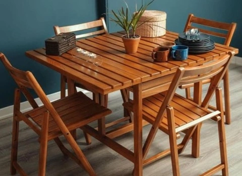 خرید عمده میز ناهار خوری تاشو چوبی با بهترین شرایط