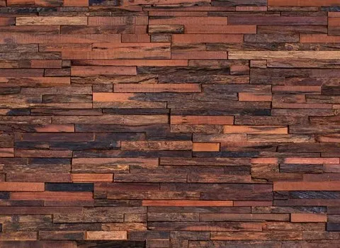 آجر نما نسوز صخره ای؛ معمولی اساسی خنثی 3 رنگ سفید زرد قهوه ای