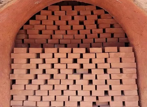 آجر نما سنتی قزاقی؛ پلاک قرمز مکعب مستطیل (10*5) سانتی متر