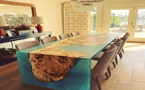 خرید و قیمت روز میز رزین لاکچری