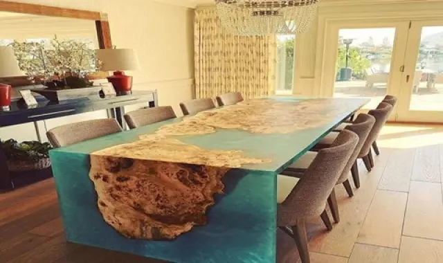 خرید و قیمت روز میز رزین لاکچری