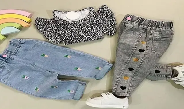 شلوار لی دخترانه بچه گانه اسپرت | قیمت مناسب خرید عالی